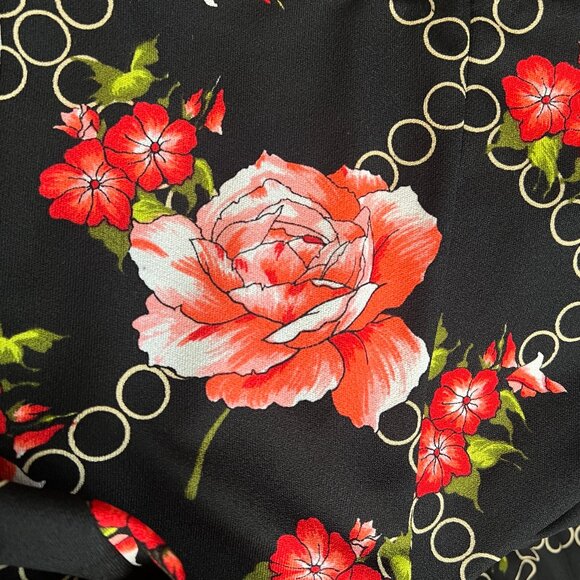 Vintage 1970s Handmade Maxi Dress Romantic Floral Print Wedding Guest 70s 70's - Picture 7 of 8